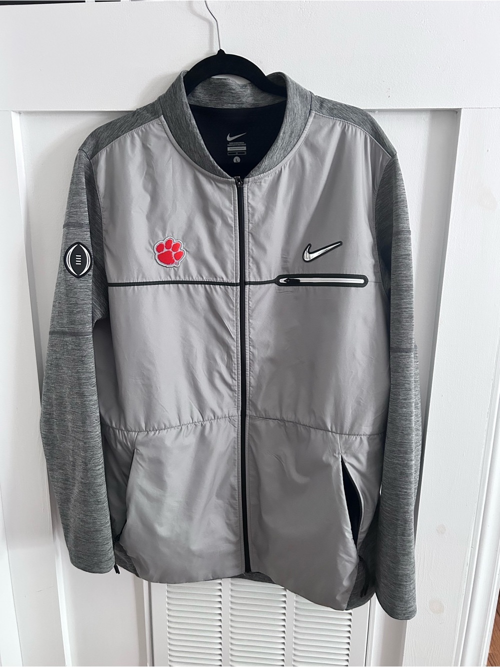 Nike sideline Hybrid full zip Clemson Tigers Jacket Large